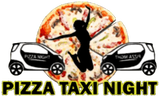 Pizza Taxi Night Logo